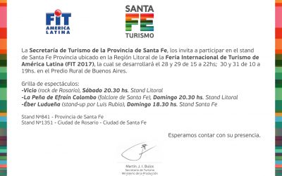 Santa Fe lleva su oferta turística a #FIT2017