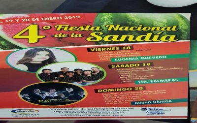 SE PRESENTÓ LA  4TA. FIESTA NACIONAL DE LA SANDÍA EN SANTA ANA