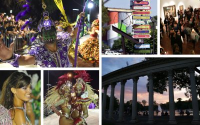 Comparsas, música, comidas y pareja real en Rosario