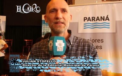 Julián Stopello presentó la #FeriaDelLibro #ParanáLee