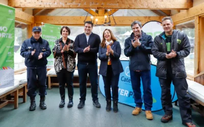 Carreras inauguró el invierno rionegrino desde el cerro Catedral